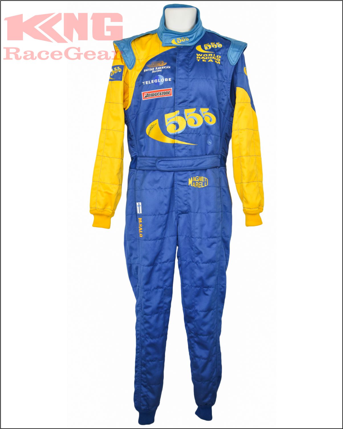 1999 Mika Salo Race BAR Formula 1 Suit