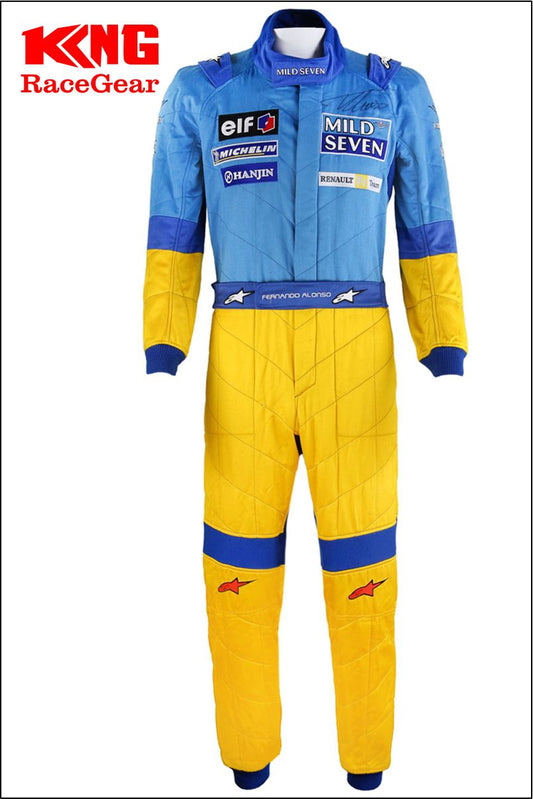2002 Fernando Alonso Mild Seven Renault F1 Suit
