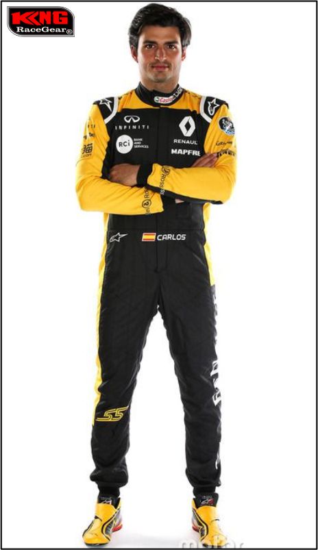 2018 Carlos Sainz Race Renault F1 Suit