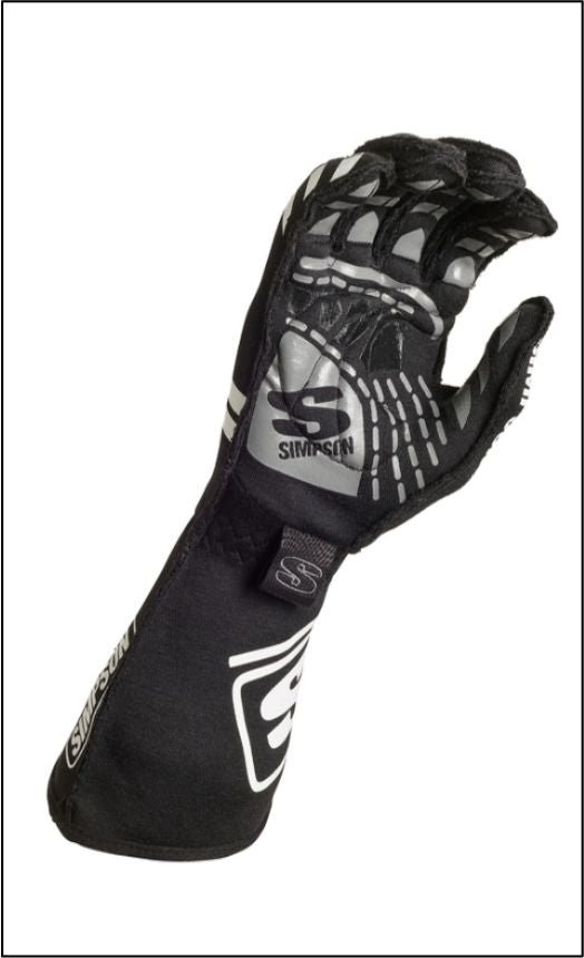 Simpson Racing MGMK Simpson Magnata Racing Gloves Black