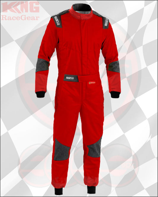 Sparco Futura Race Suit - Red/Grey