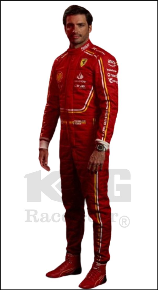 Carlos Sainz Scuderia Ferrari F1 Race suit 2024