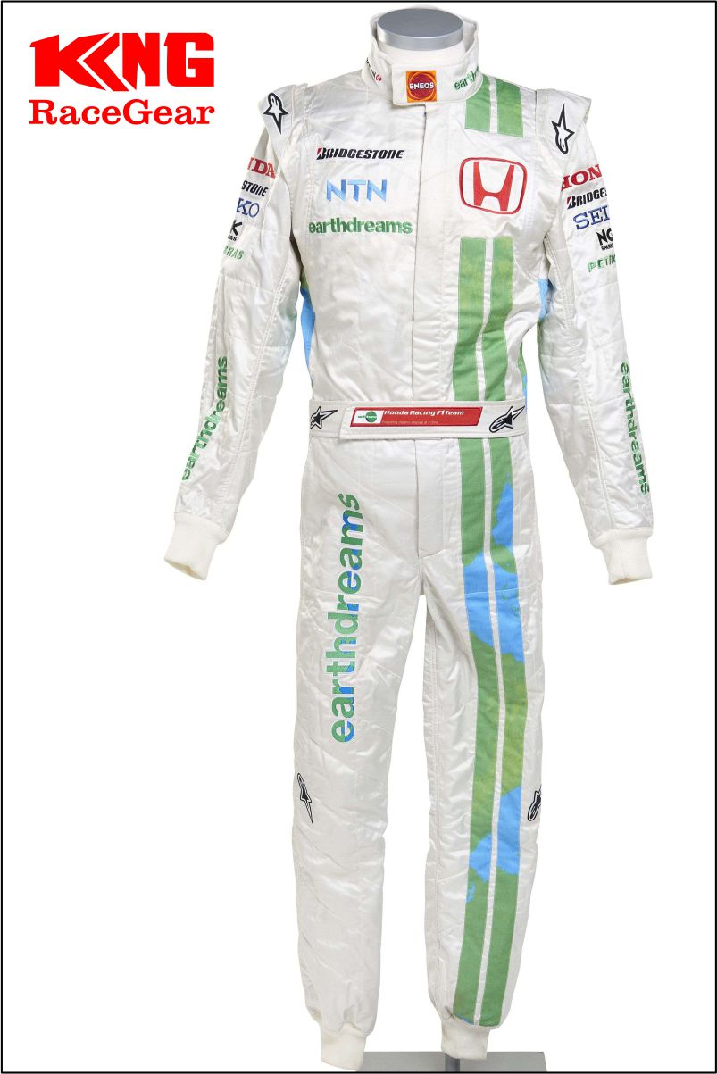 2008 JENSON BUTTON Honda Racing F1 Race Suit