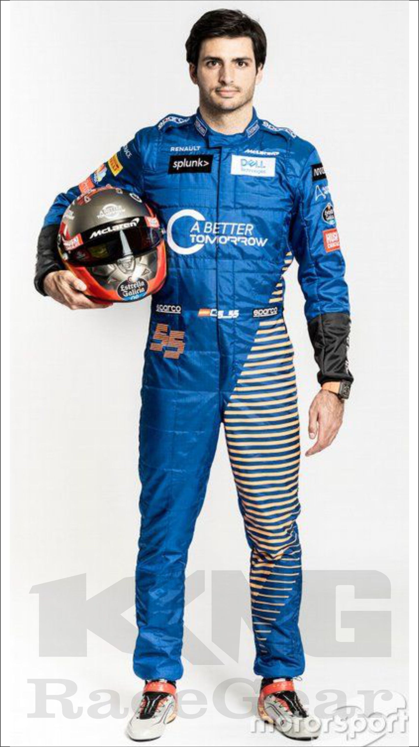 2020 Carlos Sainz Signed McLaren Promo F1 Suit