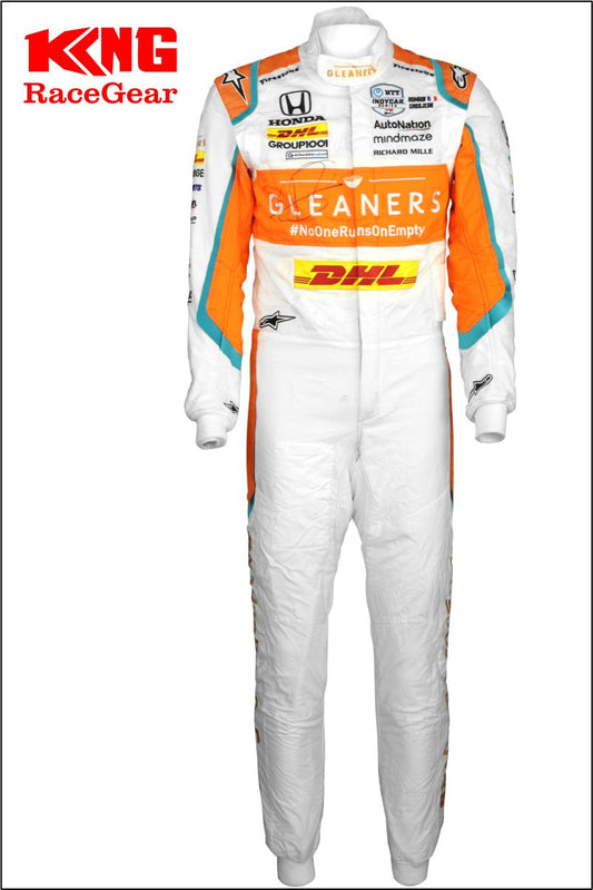 2022 Romain Grosjean Autosport IndyCar Racing Suit