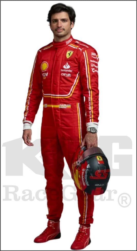 Carlos Sainz Scuderia Ferrari F1 Race suit 2024