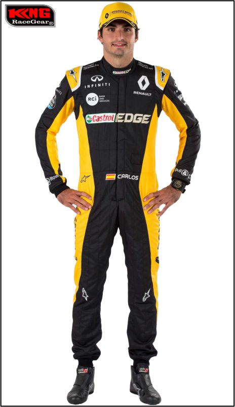 Carlos Sainz Renault F1 Race Suit 2017 / King Racegear