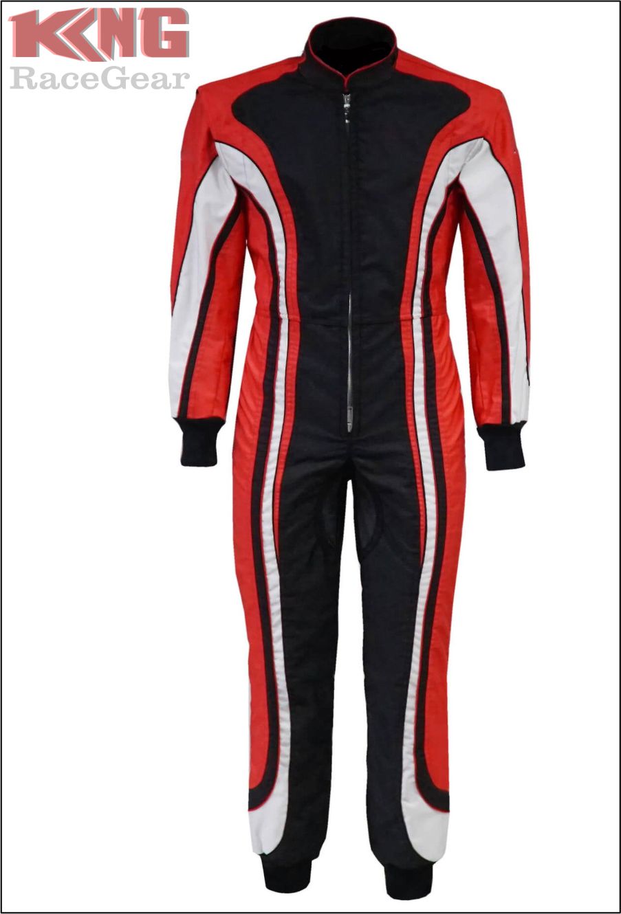 Indoor Karting Suit Black-Red-White
