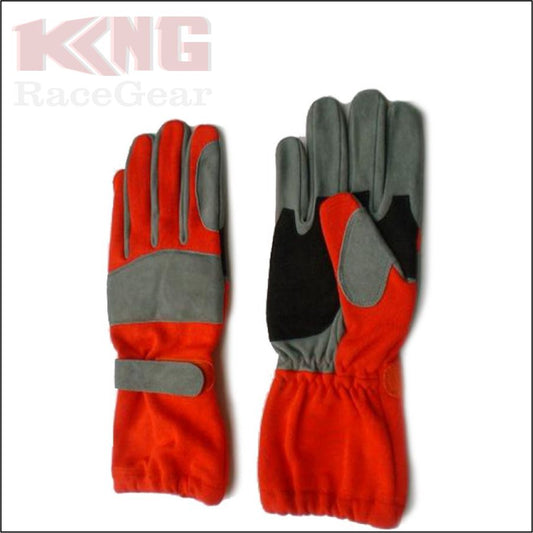 Indoor Karting Gloves Red-Gray