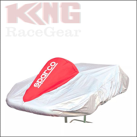 Sparco Italy Kart Cover silver and Red