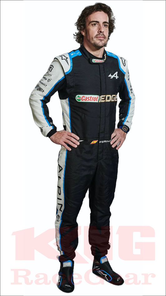 Fernando Alonso Alpine Castrol Edge Race Suit 2021