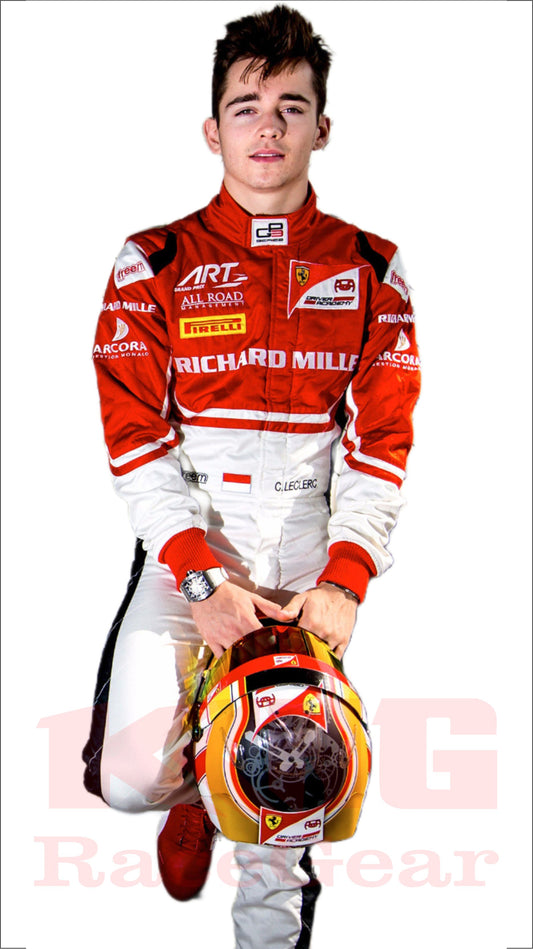 Charles Leclerc F1 Ferrari suit 2016