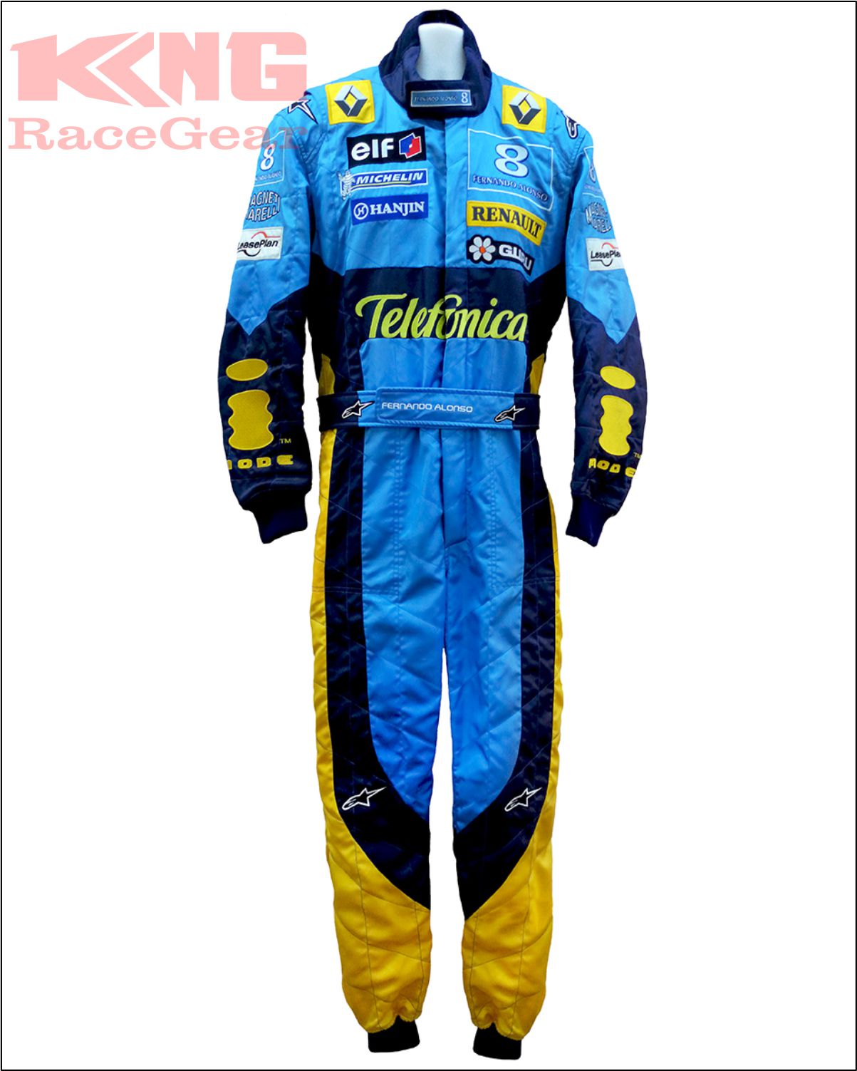 2004 Fernando Alonso Mild Seven Renault F1 Suit