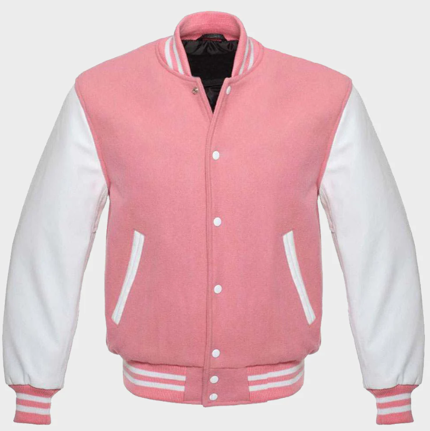 Pink Varsity Jacket Women