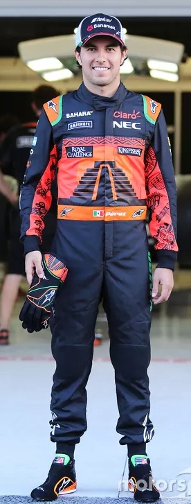 Sergio Perez Sahara Force India F1 Race Suit
