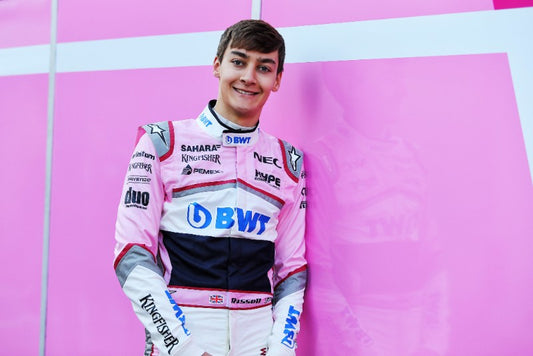 George Russell Race F1 suit 2017