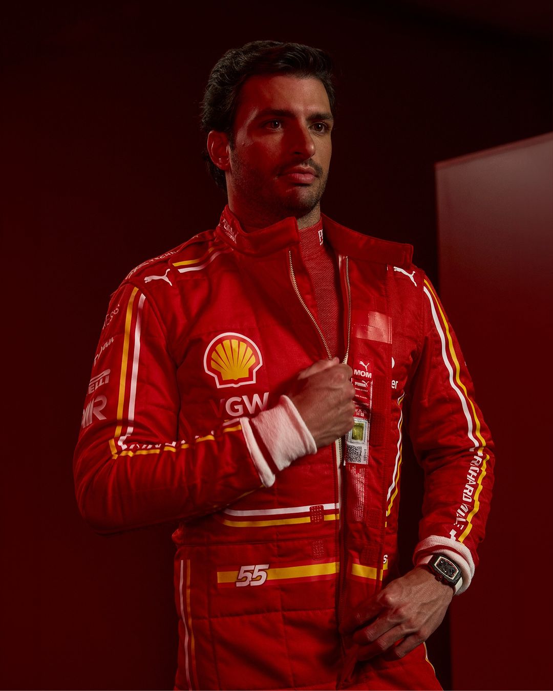 Carlos Sainz Scuderia Ferrari F1 Race suit 2024