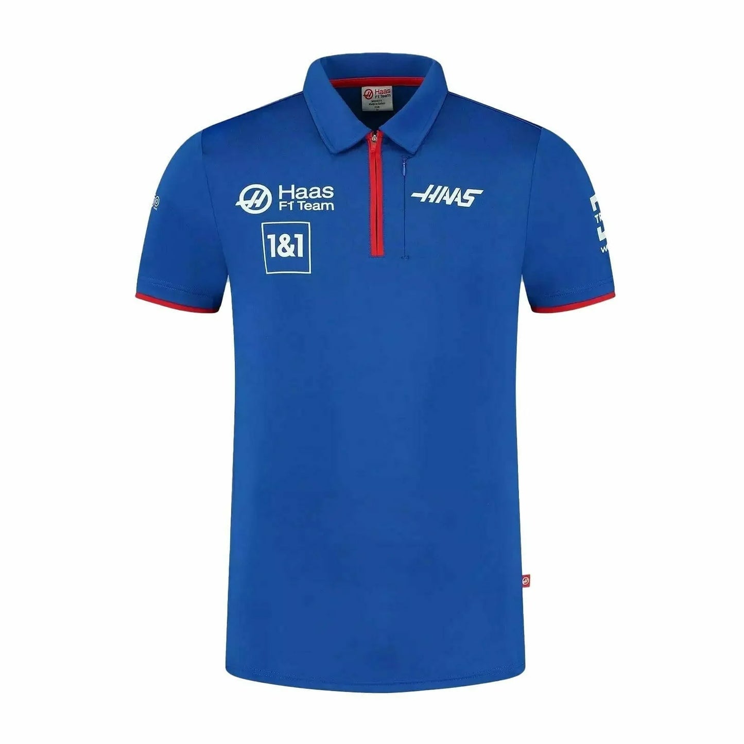 Haas Racing F1 2022 Men's Team Polo Shirt BLUE