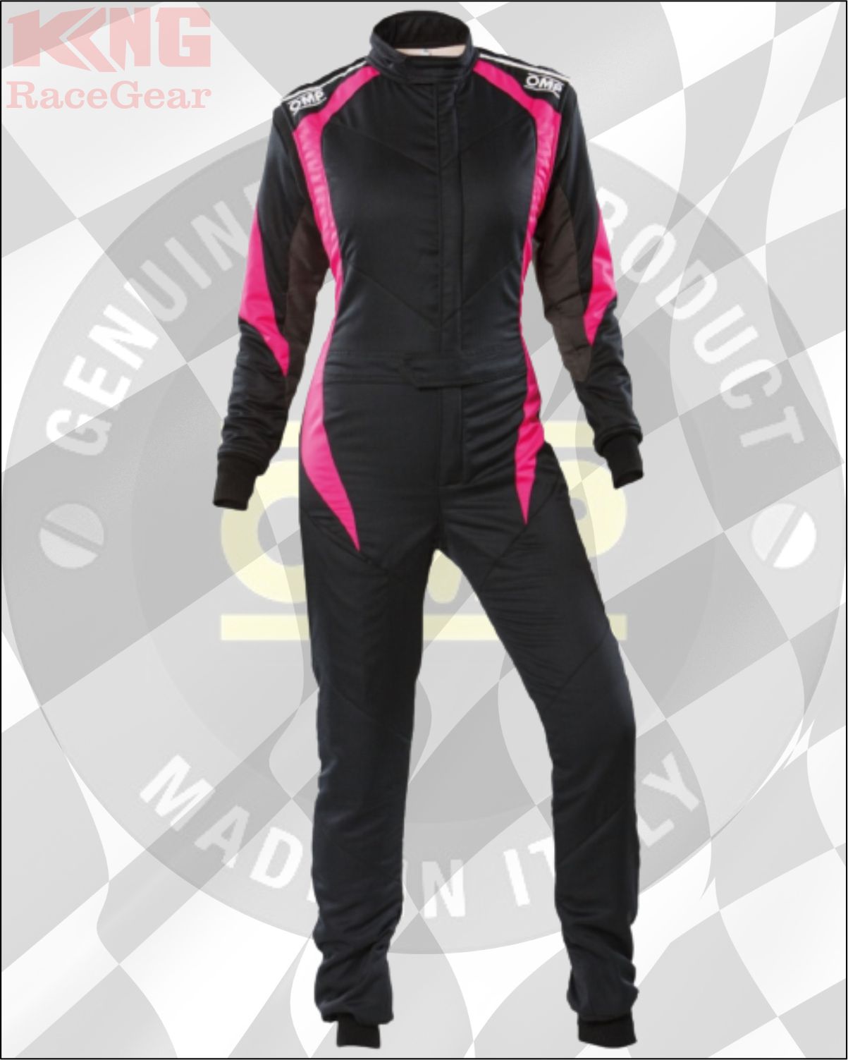 OMP First Elle my2020 FIA Race Suit Black