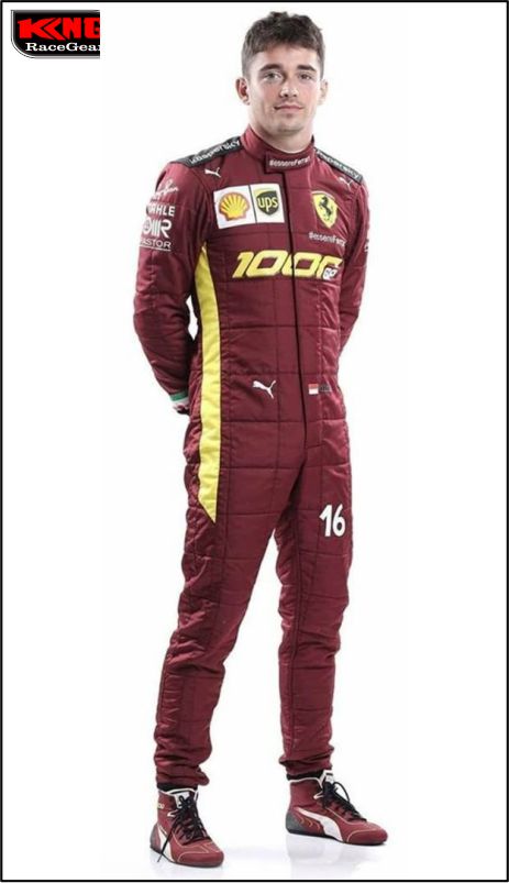Charles Leclerc Ferrari 1000 GP Racing Suit 2020