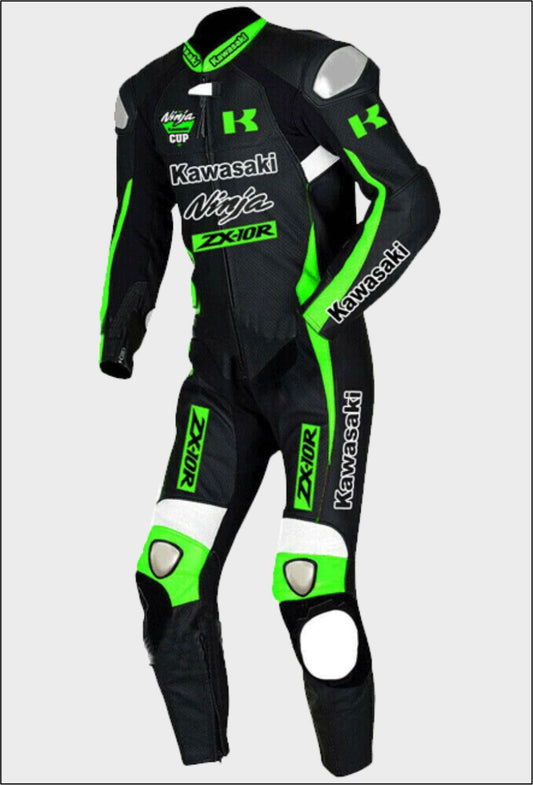 KAWASAKI NINJA MOTORBIKE LEATHER SUIT