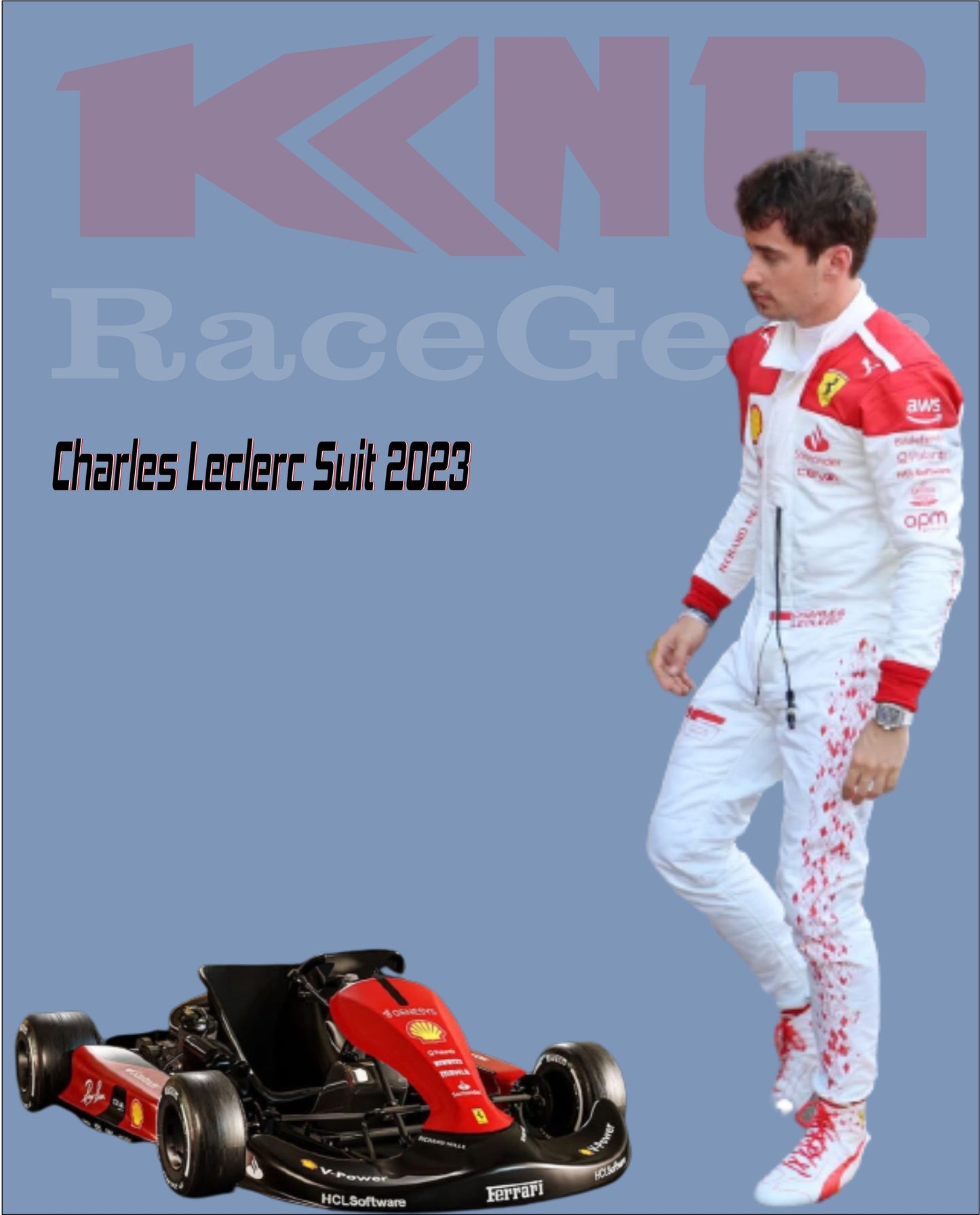 Charles Leclerc Monaco Race Suit 2023