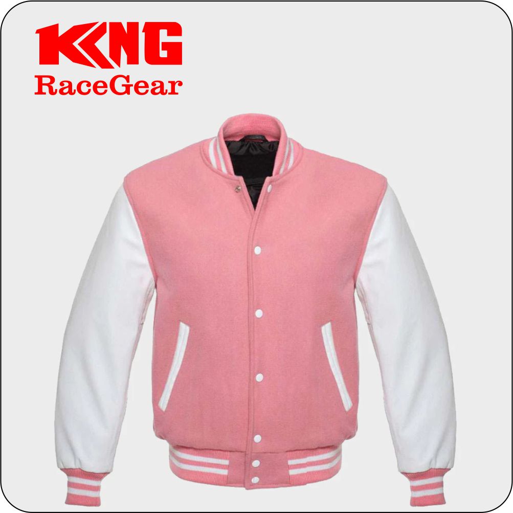 Pink Varsity Jacket Women