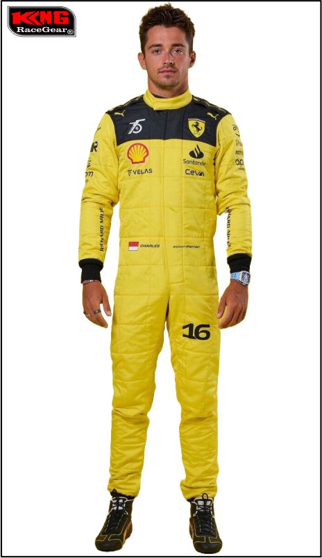Charles Leclerc Scuderia Ferrari suit 2022