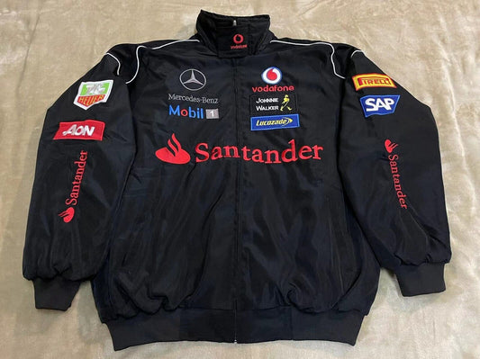 F1 Vintage Racing Jacket, Benz Jacket Black