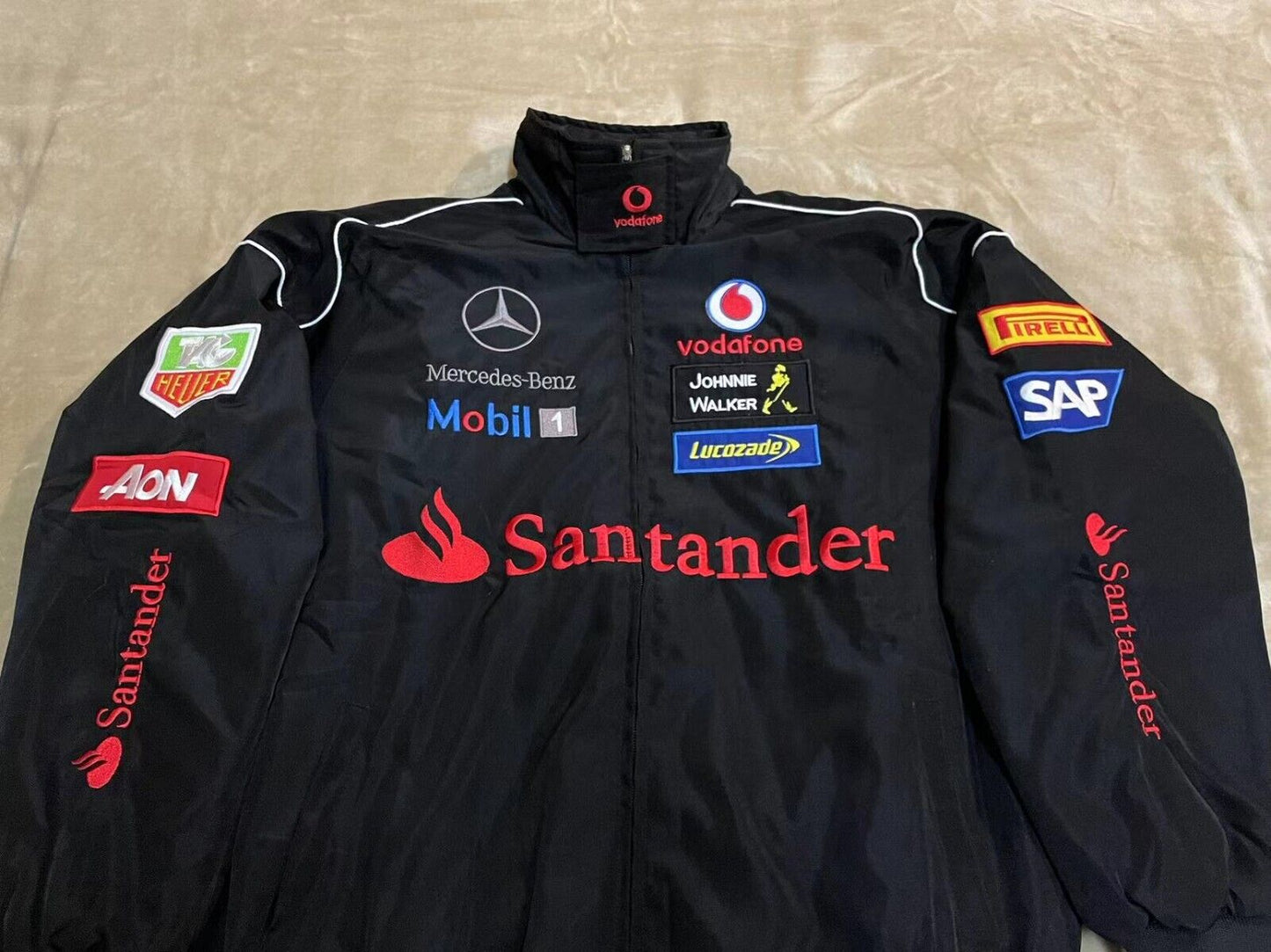 F1 Vintage Racing Jacket, Benz Jacket Black