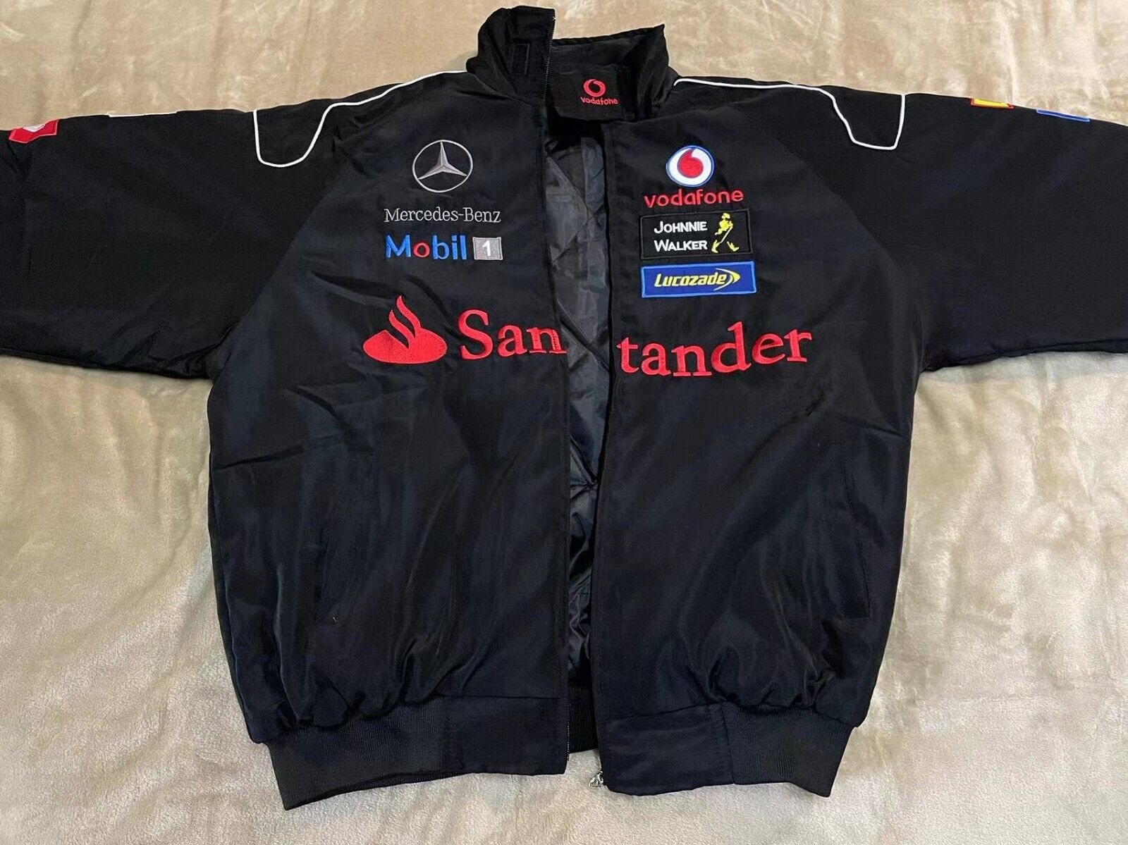 F1 Vintage Racing Jacket, Benz Jacket Black / KING RACEGEAR – King Racegear