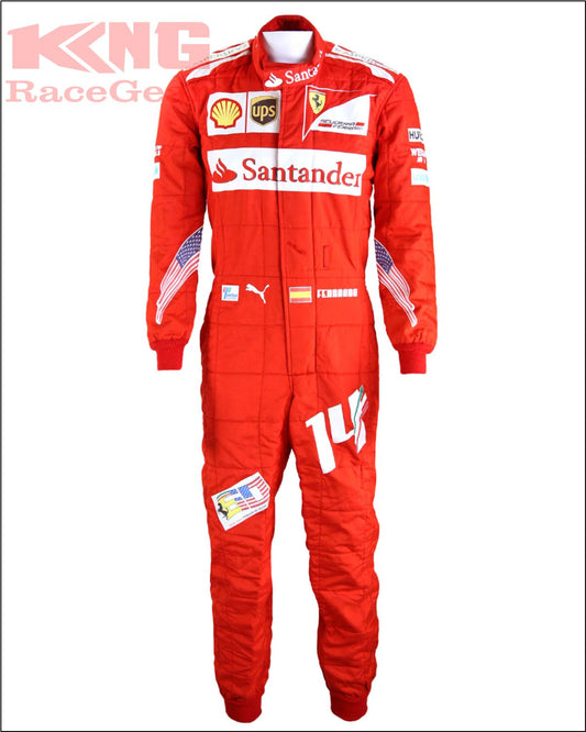 2014 Fernando Alonso United States GP Race Ferrari F1 Suit