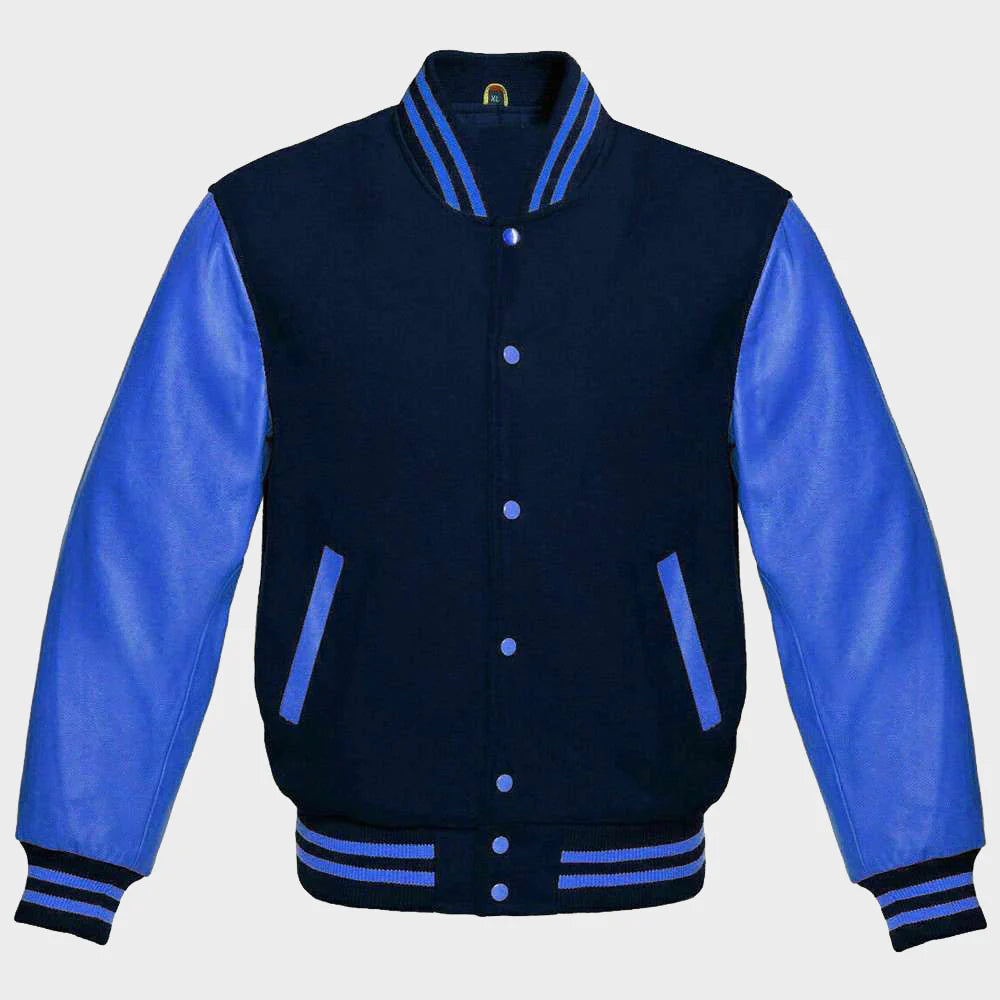 Womens Blue Varsity Jacket