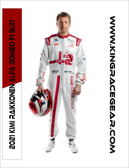 2021 Kimi Raikkonen Alfa Romeo F1 Suit
