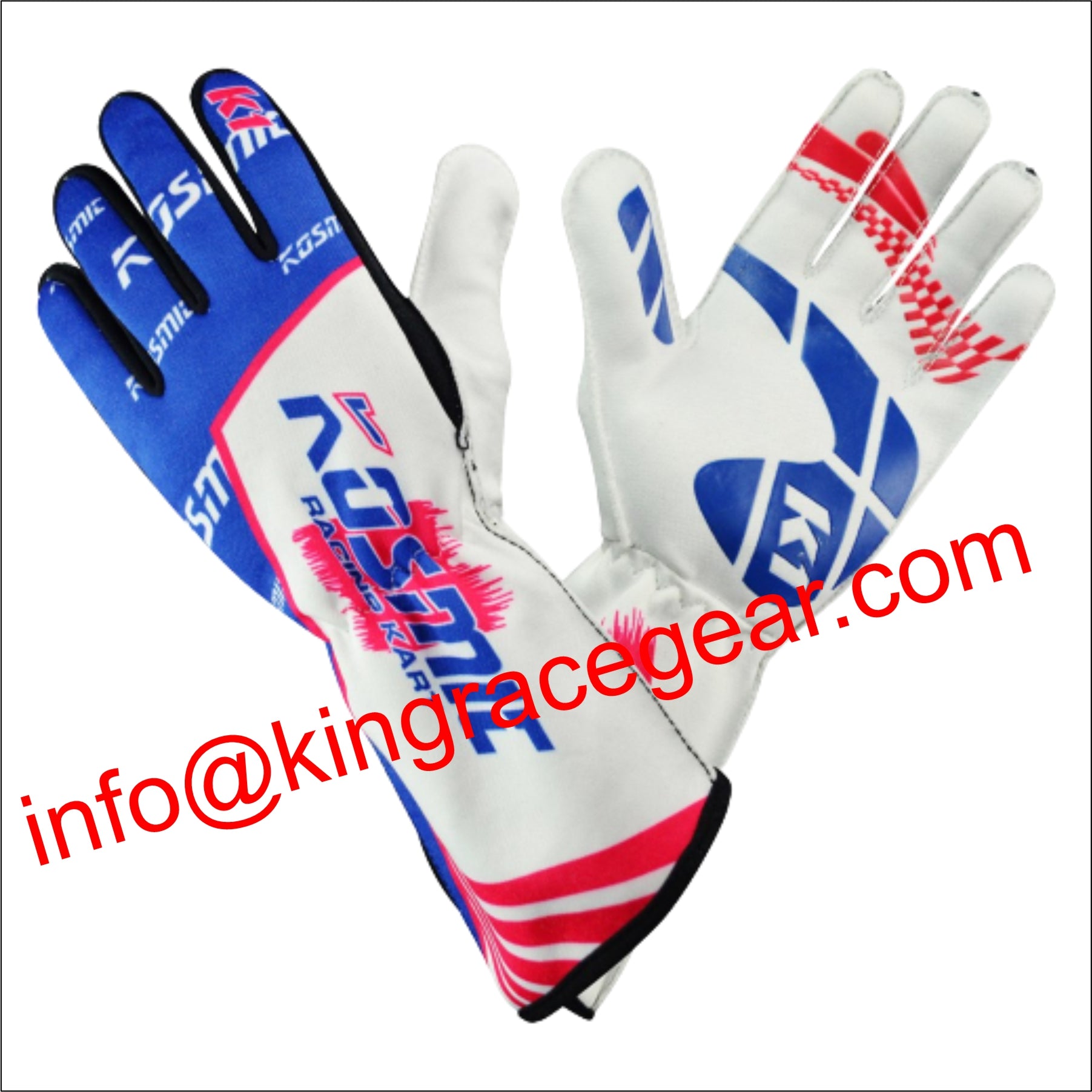 Kosmic Factory Team Pro Printed King – Sublimation Glove Karting Grip Racegear