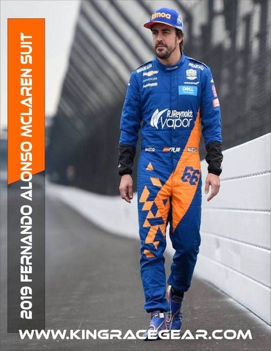 2019 Fernando Alonso McLaren Racing Indy Suit
